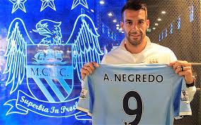 Manchester City confirm duo Álvaro Negredo and Stevan Jovetić to join the club